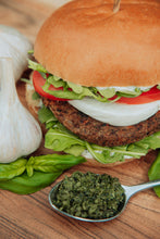Load image into Gallery viewer, Garlic Pesto Burger
